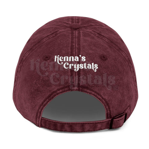 Eco Retro Angel Cap Hats Maroon One size 111 67 - Kenna's Crystals from TikTok