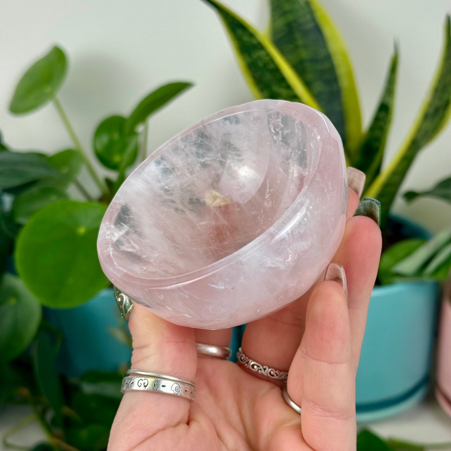 Rose Quartz Crystal Bowl