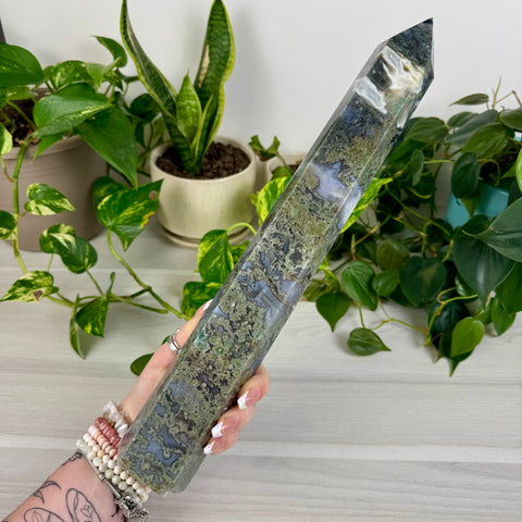 XL Moss Agate Tower