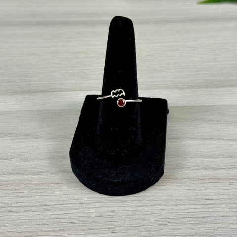 Sterling Silver Adjustable Zodiac Ring