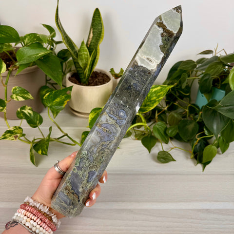 XL Moss Agate Tower