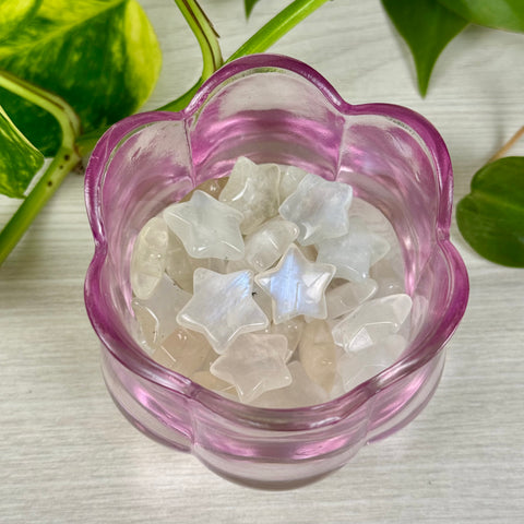 Mini High Flash Rainbow Moonstone Star