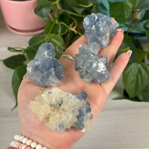 Celestite With Calcite Specimen