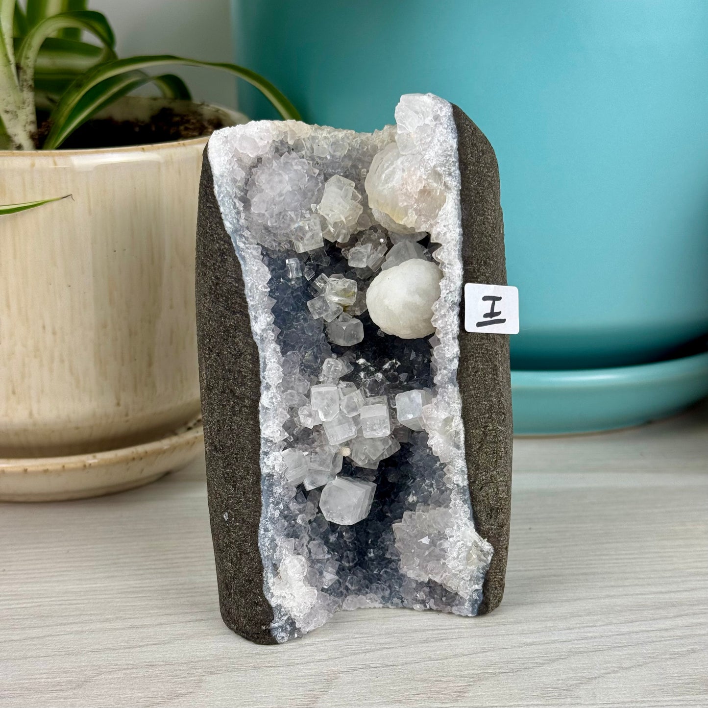 Mordenite/Okenite In Geode