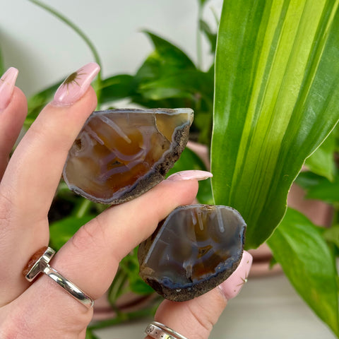 Perfect Malawi Agate Pair