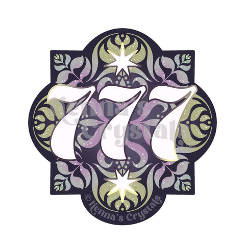 777 Sticker - Kenna's Crystals