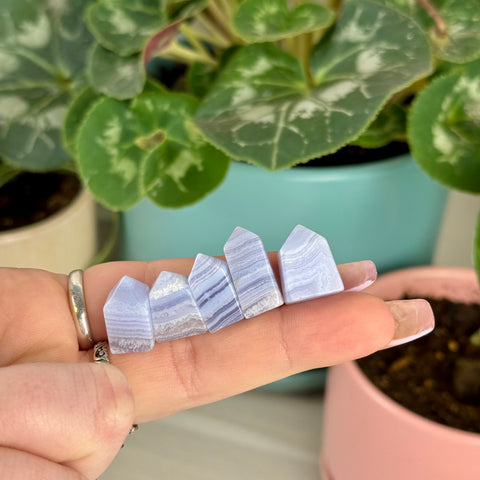 Blue Lace Agate Tower