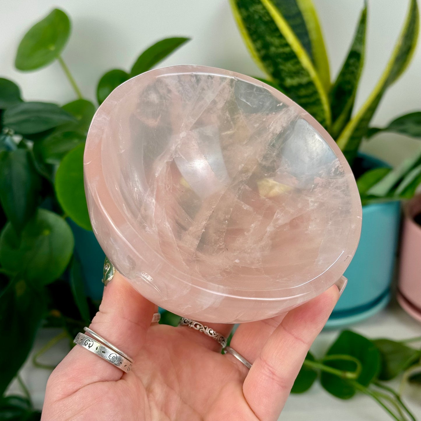 Rose Quartz Crystal Bowl