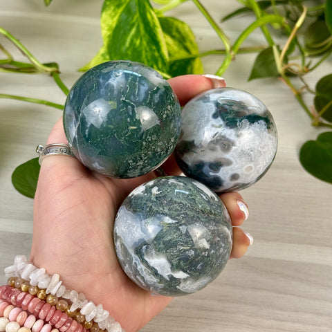 Incredible Moss Agate Sphere