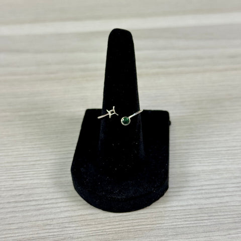 Sterling Silver Adjustable Zodiac Ring