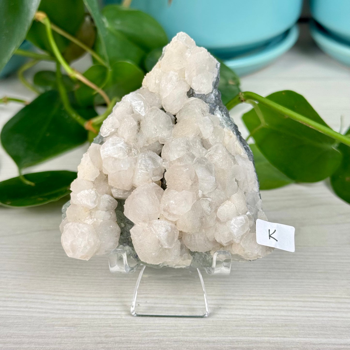 Pink Mangano Calcite and Pyrite on Green Fluorite