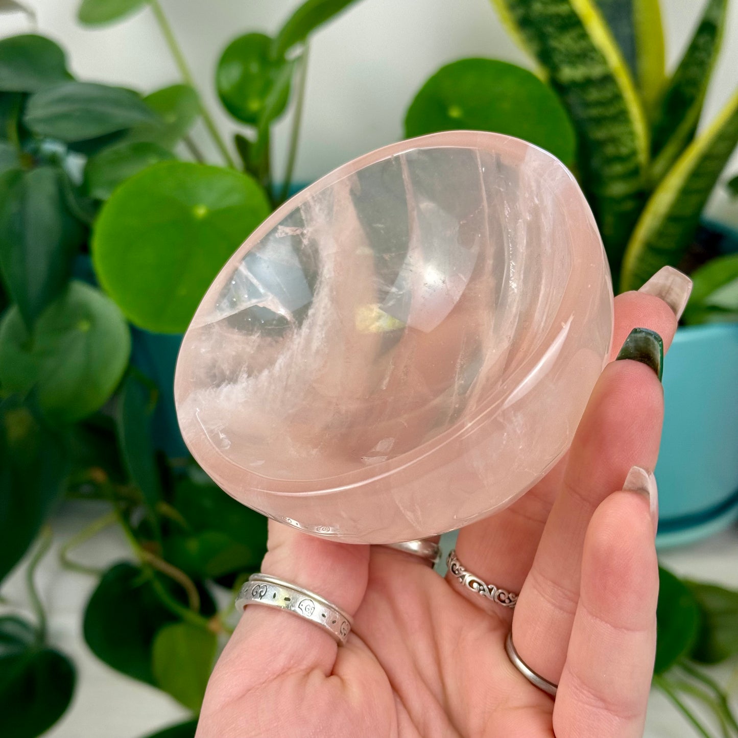 Rose Quartz Crystal Bowl