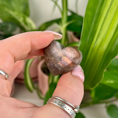 Red Sunstone Love Heart