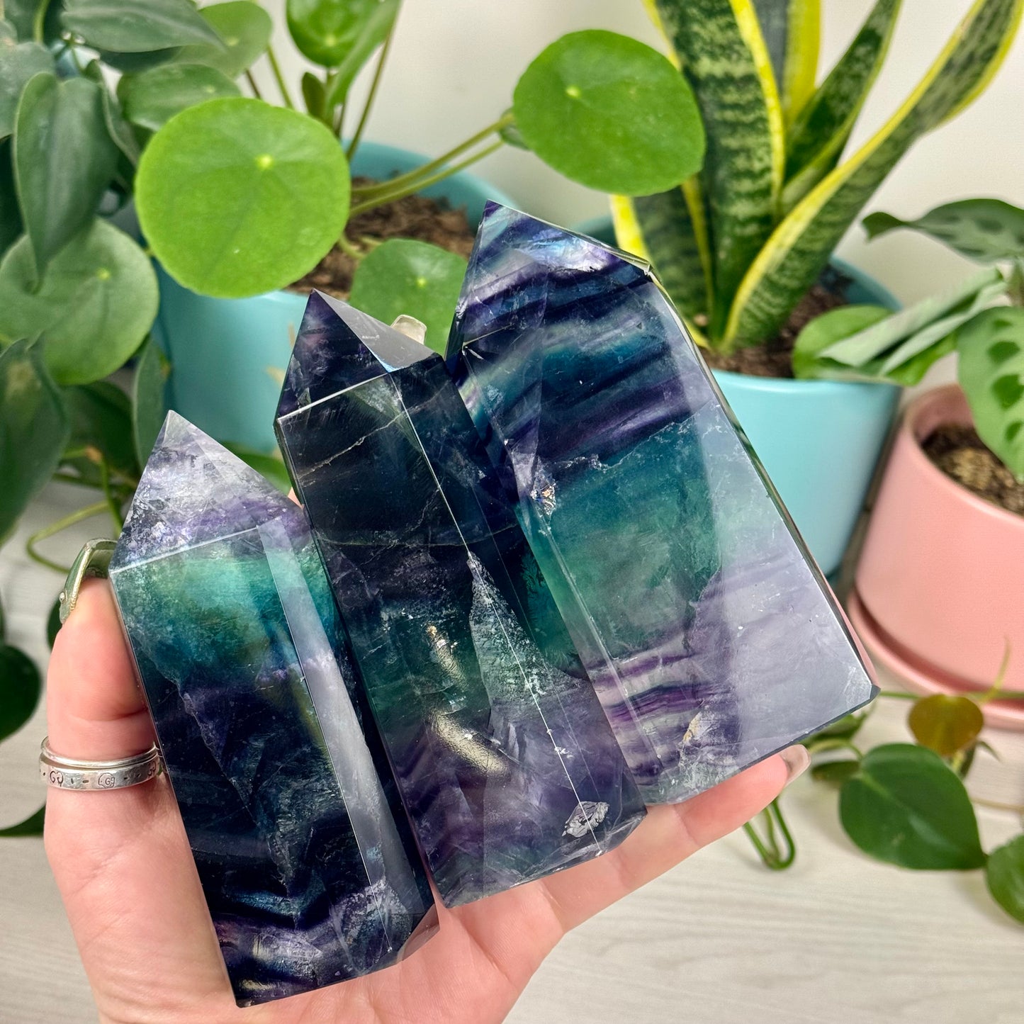 Rainbow Fluorite Tower
