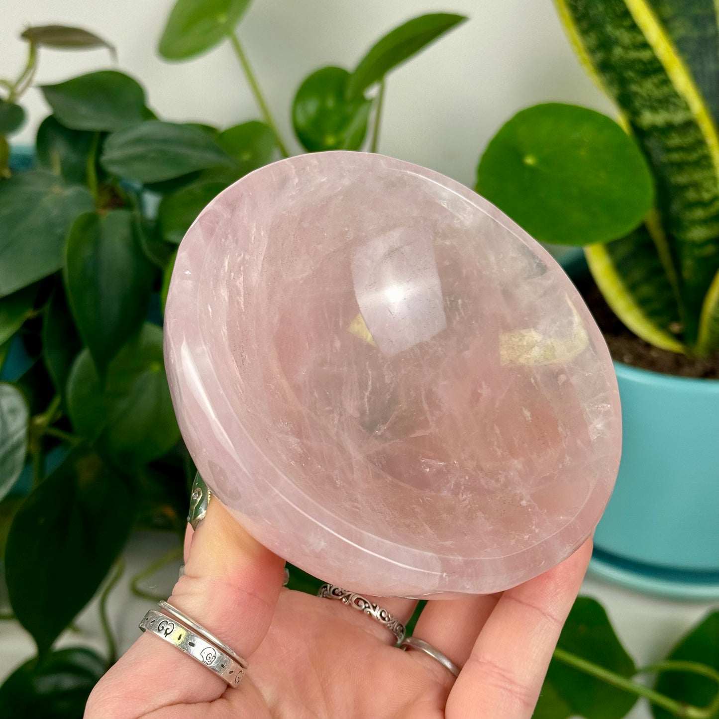 Rose Quartz Crystal Bowl