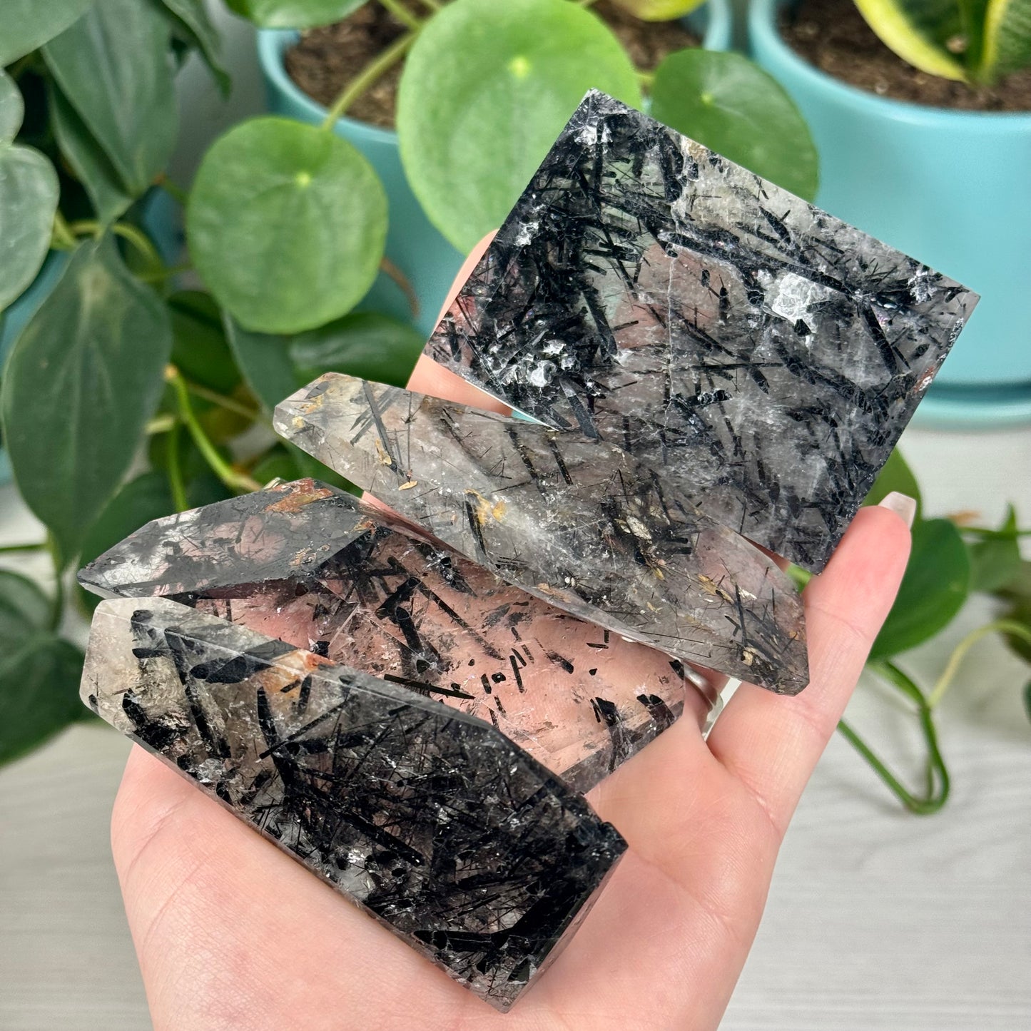 Tourmaline In Quartz Free Form
