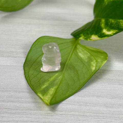 Mini Rose Quartz Chubby Dino