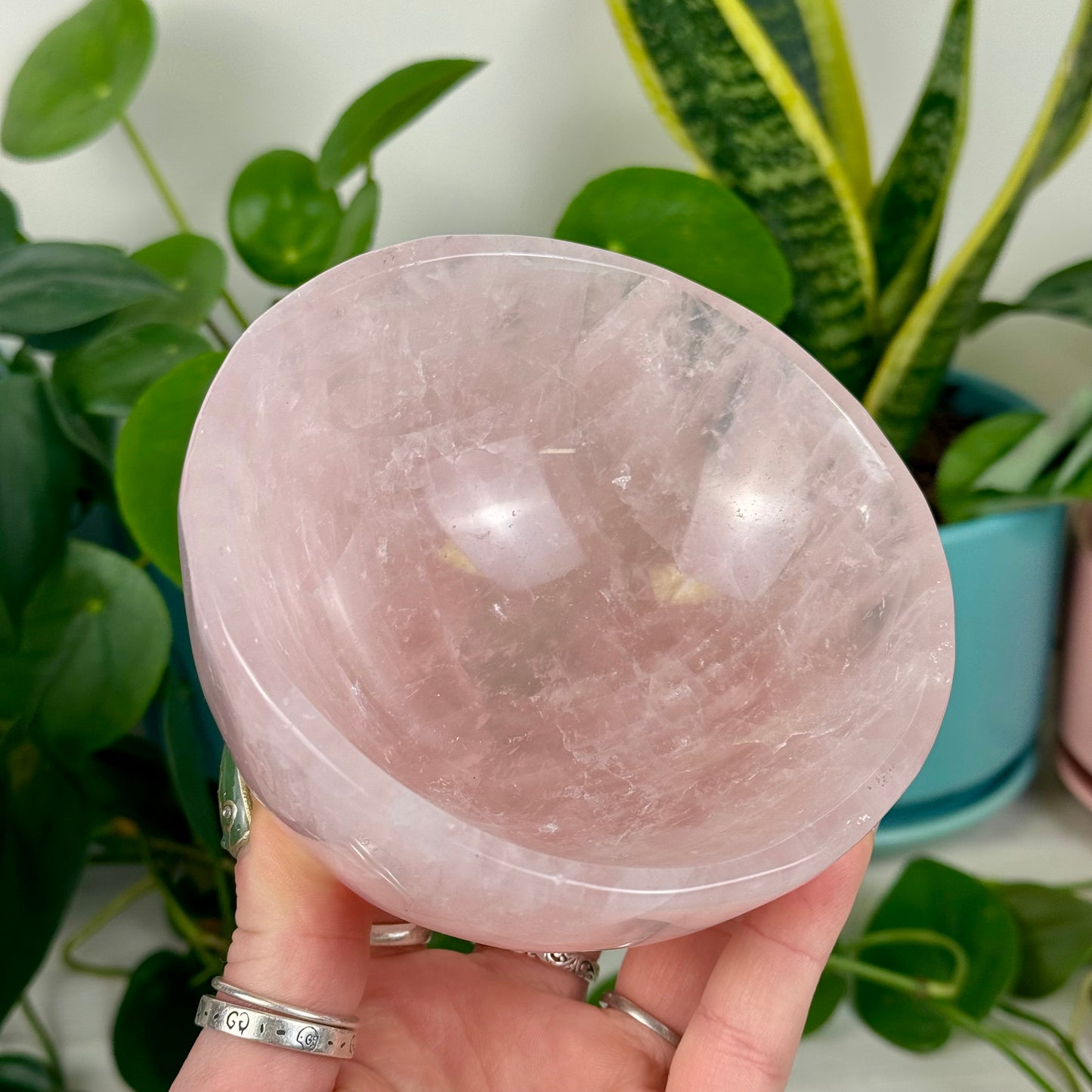Rose Quartz Crystal Bowl