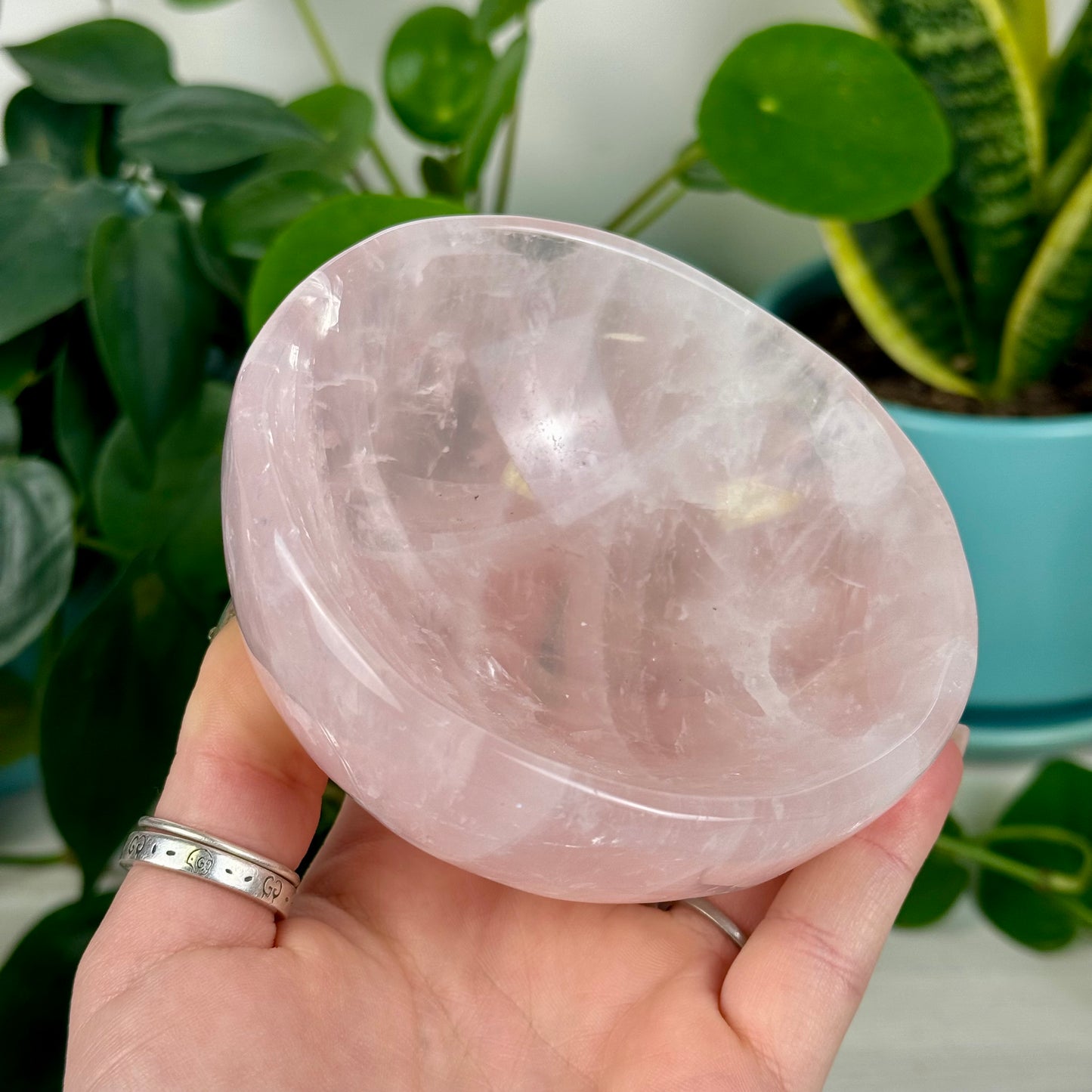 Rose Quartz Crystal Bowl