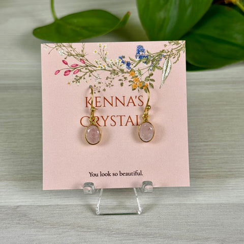 Gold Vermeil Morganite Dangle Earrings