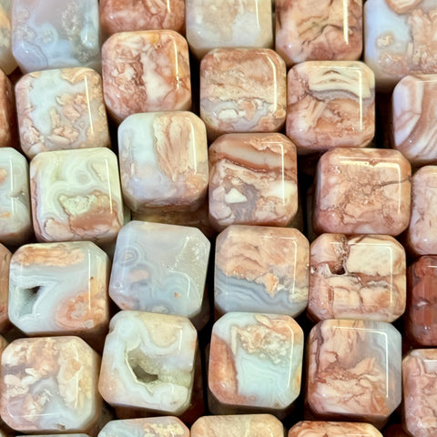 Mini Cotton Candy Agate Cube