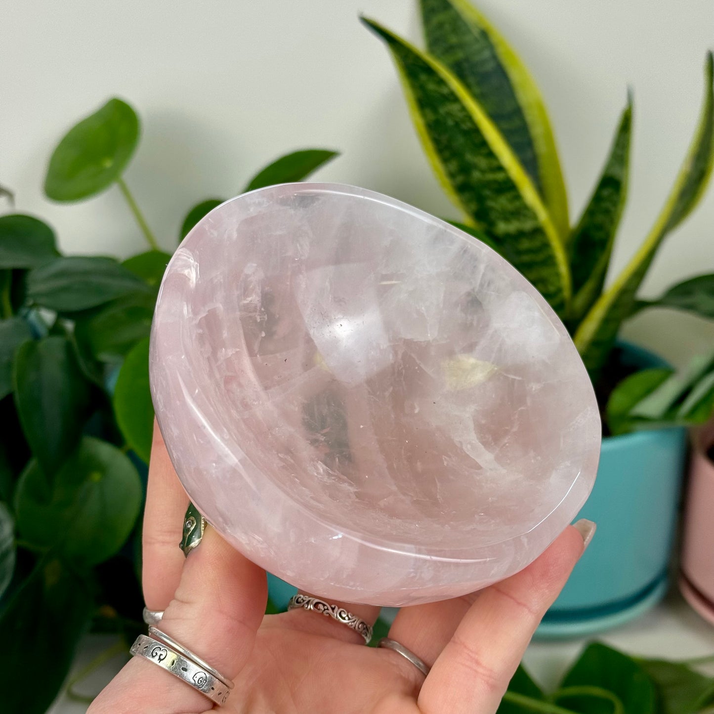 Rose Quartz Crystal Bowl