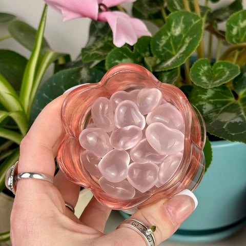 Mini AAA Mozambique Rose Quartz Love Heart