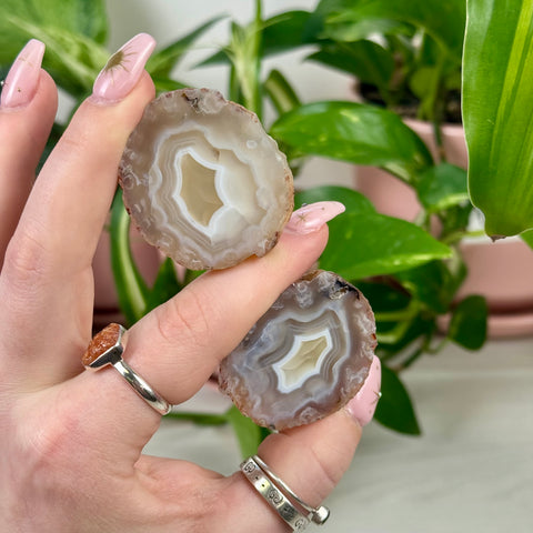 Perfect Malawi Agate Pair