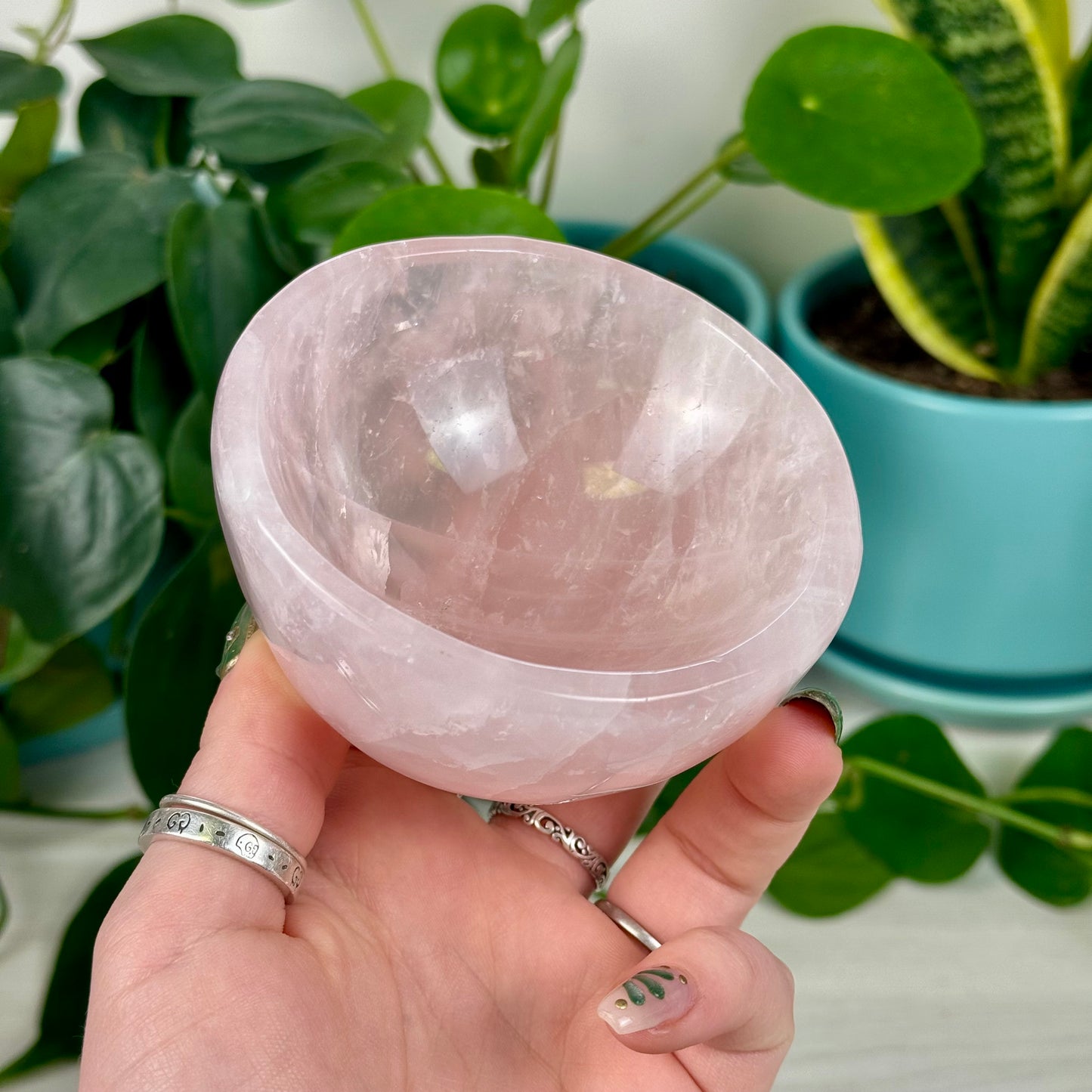 Rose Quartz Crystal Bowl