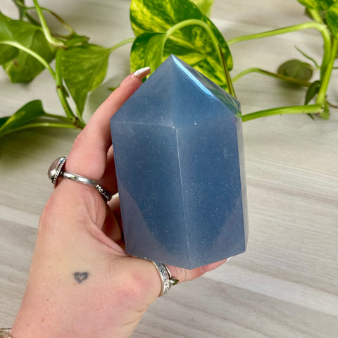 Chunky Top Quality Angelite Tower