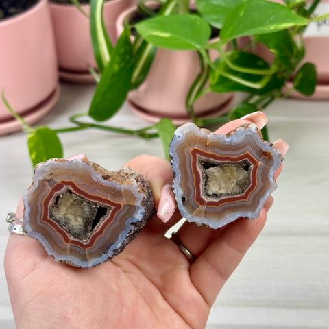 Perfect Malawi Agate Pair