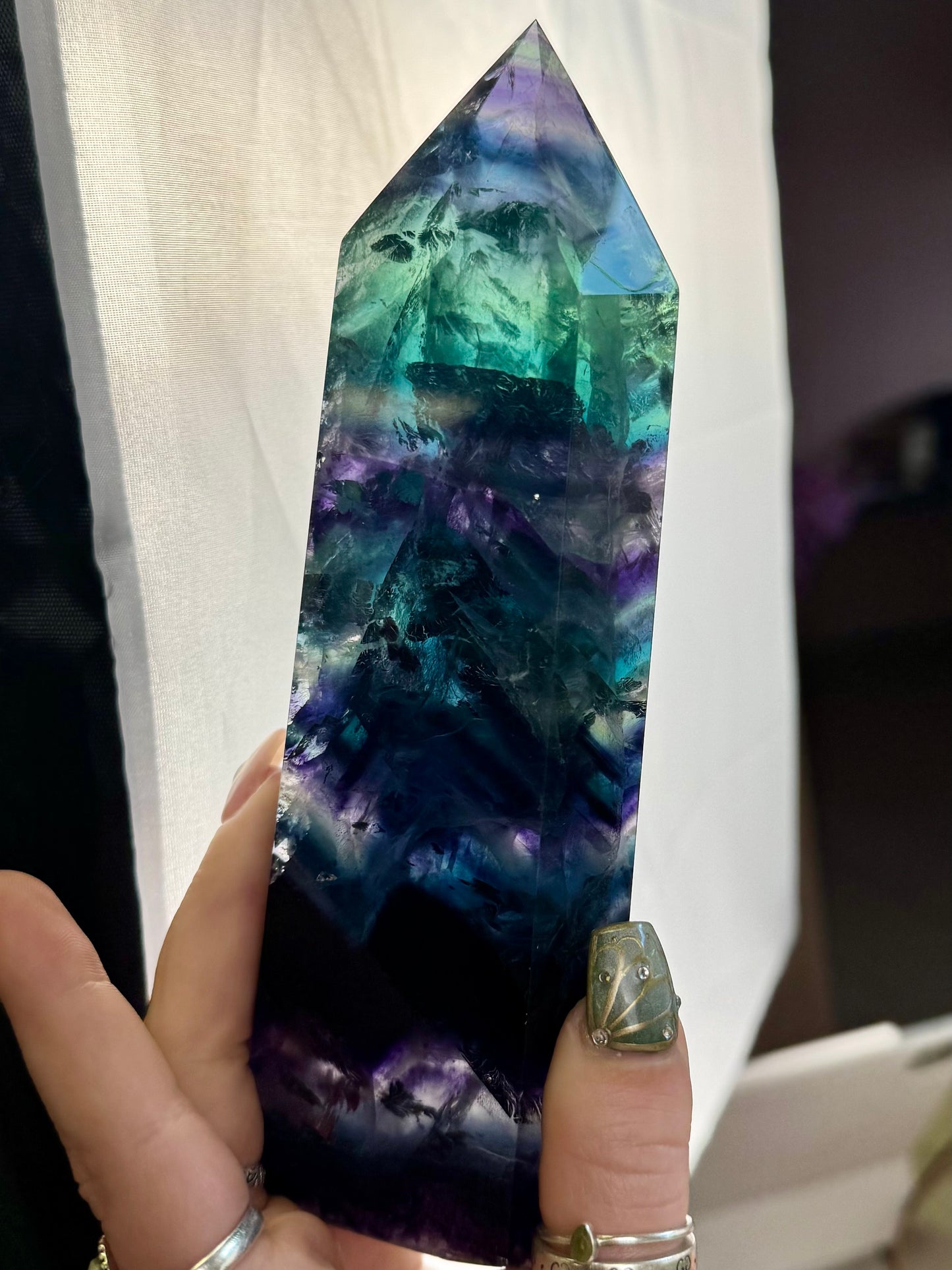Rainbow Fluorite Tower
