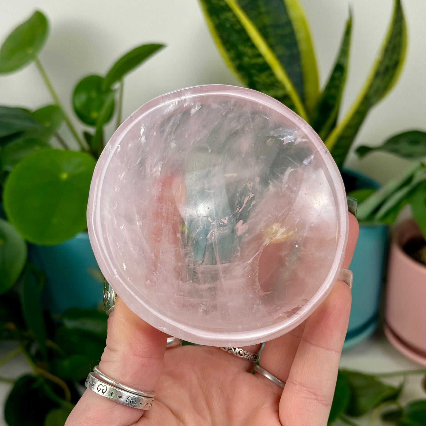 Rose Quartz Crystal Bowl