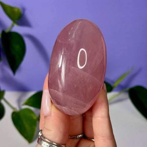 AA Grade Jelly Star Rose Quartz Palm Stone 122 9 - Kenna's Crystals from TikTok