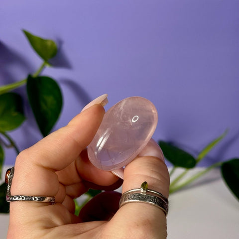 AA Grade Jelly Star Rose Quartz Palm Stone 22 1 - Kenna's Crystals from TikTok