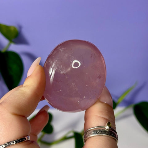 AA Grade Jelly Star Rose Quartz Palm Stone 66 5 - Kenna's Crystals from TikTok