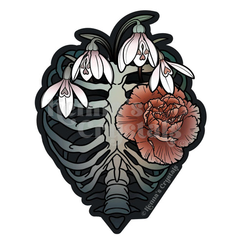 Aesthetic Sticker January Blossoms Sticker 1 - Kenna's Crystals from TikTok