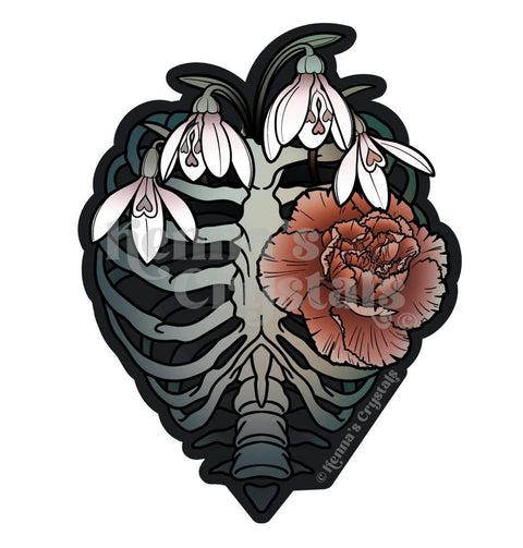 Aesthetic Sticker January Blossoms Sticker 1 - Kenna's Crystals from TikTok