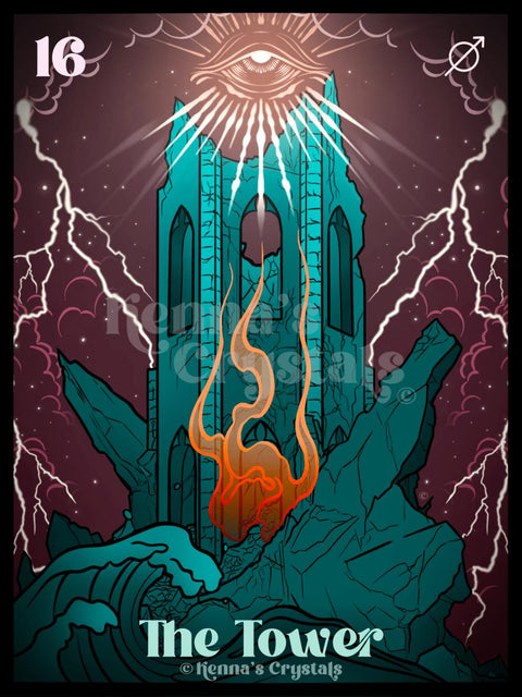 Aesthetic Sticker The Tower Sticker 1 - Kenna's Crystals from TikTok