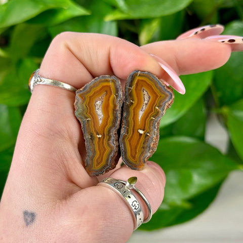 Agate Pairs (Listing Y3-K5) - Kenna's Crystals