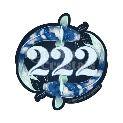 222 Sticker - Kenna's Crystals