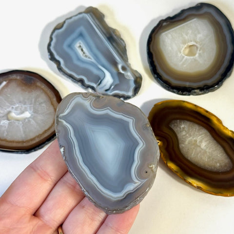 Banded Agate Slice 11 1 - Kenna's Crystals from TikTok
