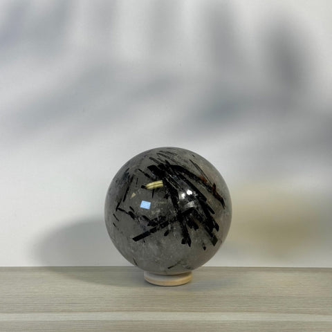 Black Tourmaline In Quartz Sphere 301 14 - Kenna's Crystals from TikTok