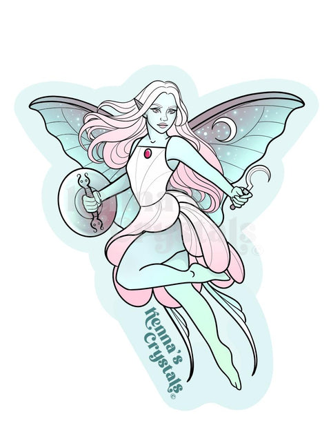 Cancer Fairy Sticker - Kenna's Crystals