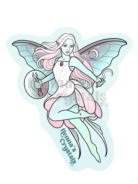 Cancer Fairy Sticker - Kenna's Crystals