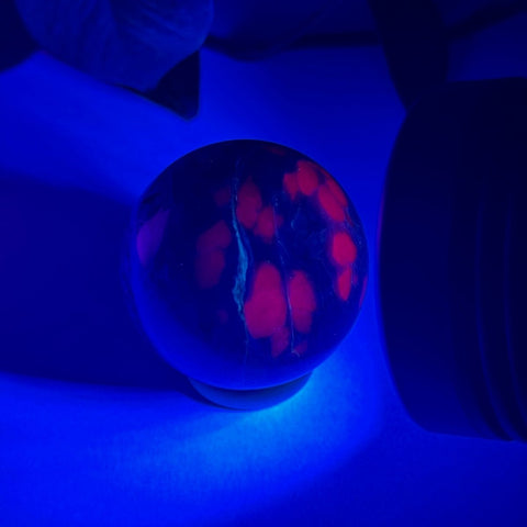 Charoite Sphere E2 183 - Kenna's Crystals from TikTok