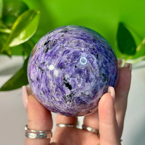 Charoite Sphere G 43 - Kenna's Crystals from TikTok