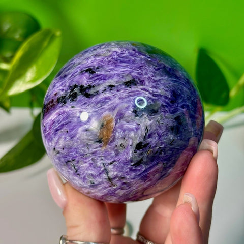 Charoite Sphere G 40 - Kenna's Crystals from TikTok