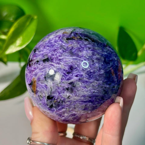 Charoite Sphere G 41 - Kenna's Crystals from TikTok