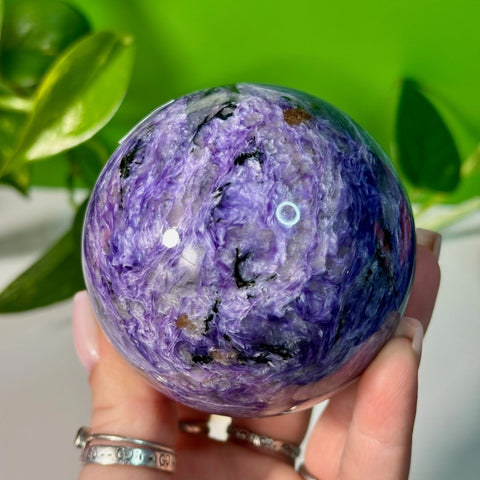 Charoite Sphere G 42 - Kenna's Crystals from TikTok